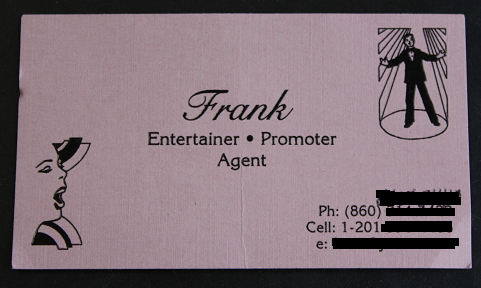 Frank's card