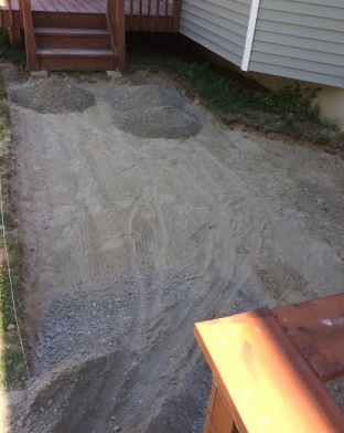 Adding the gravel