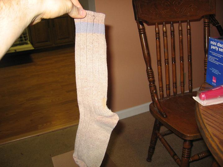 Sock, previously lost