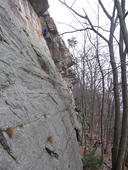 Little climber, big wall